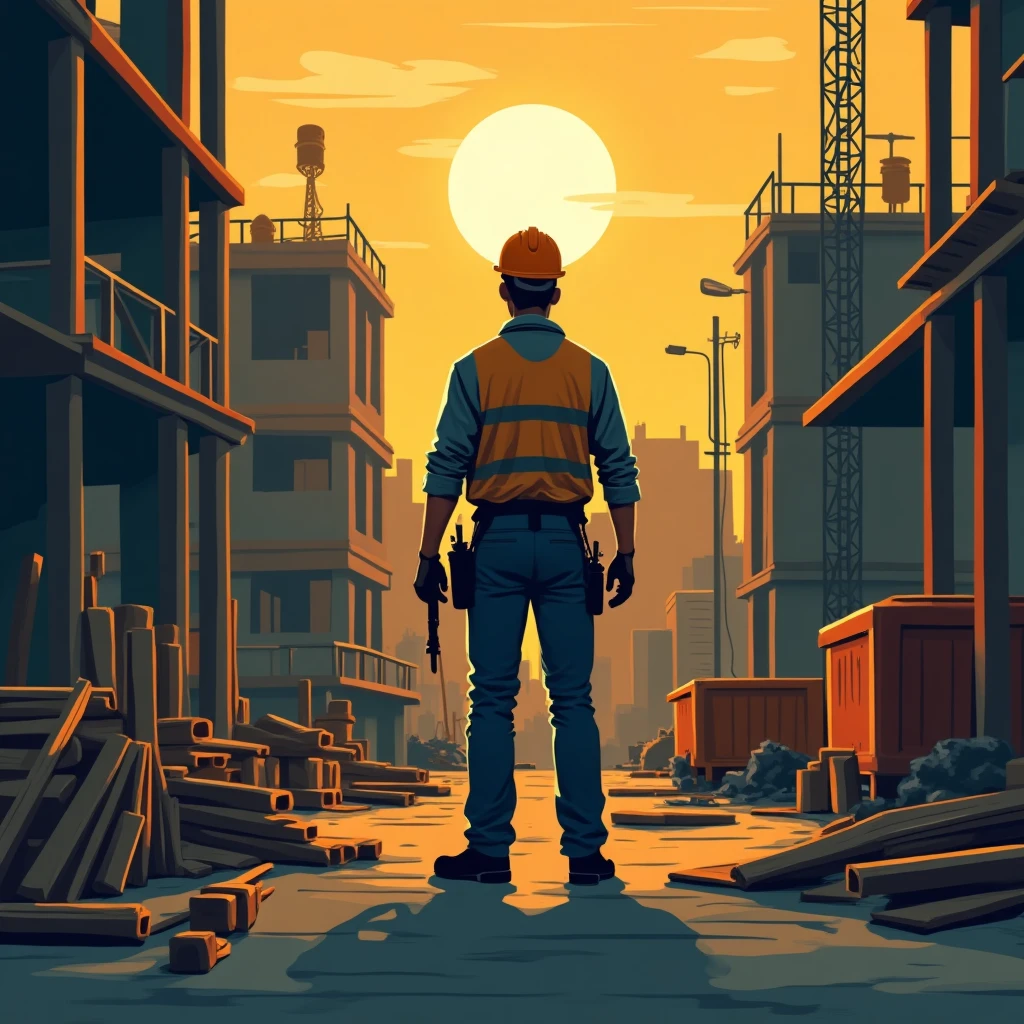 Construction job in action