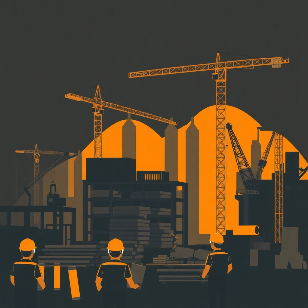 Active construction site