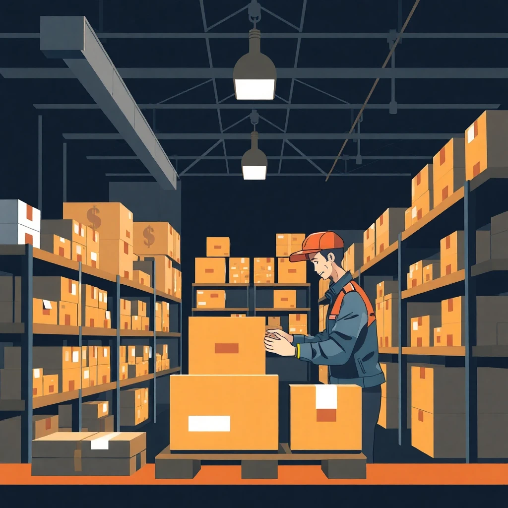 Courier sorting packages