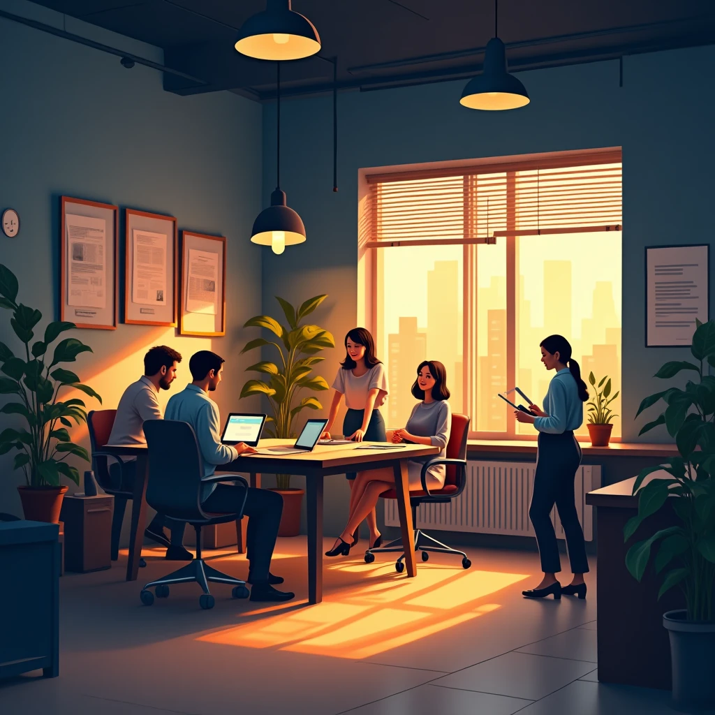 On-site customer service job setting