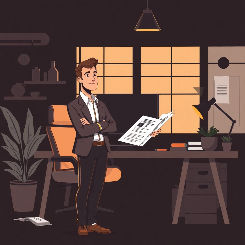 Professional reviewing job offers