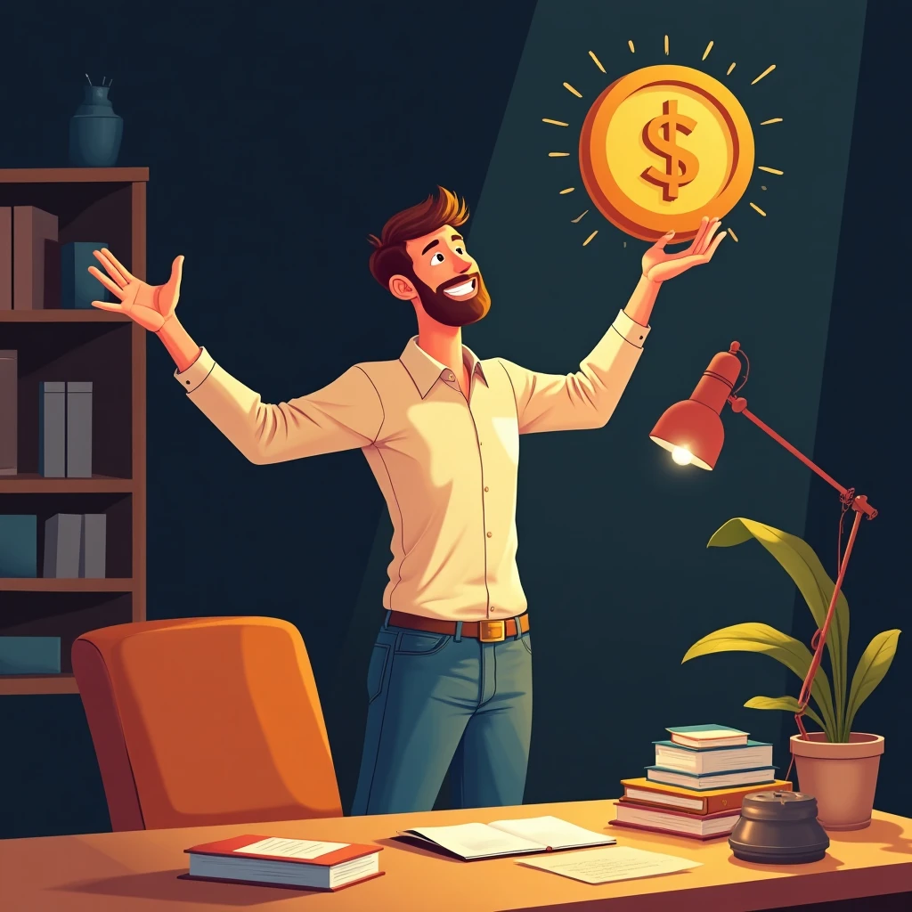 Celebrating job success