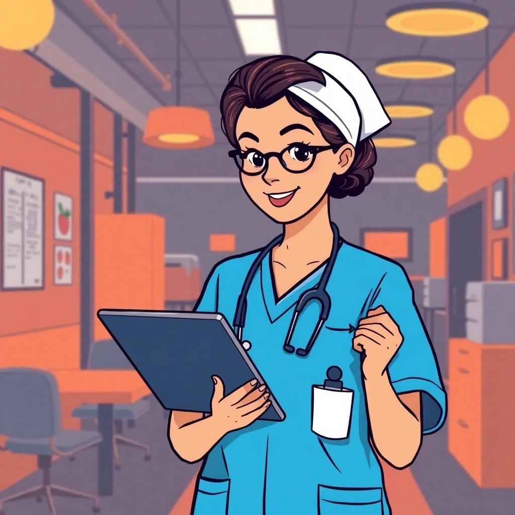 New nurse reviewing job listings