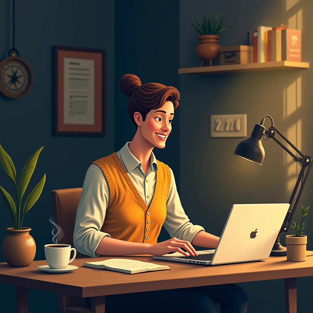 Remote work setup