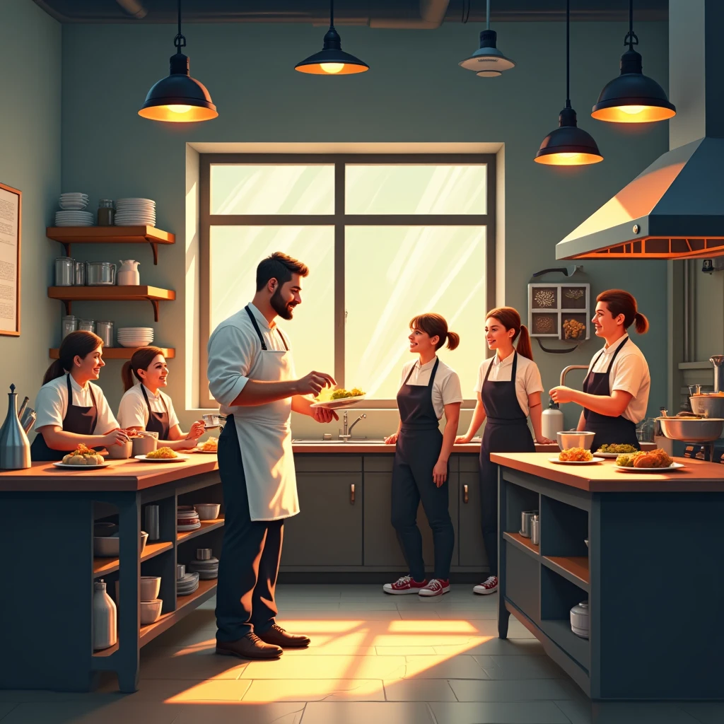 Culinary teaching session