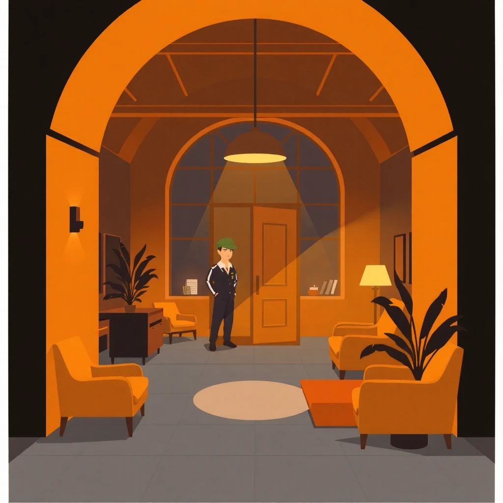 Night porter on duty