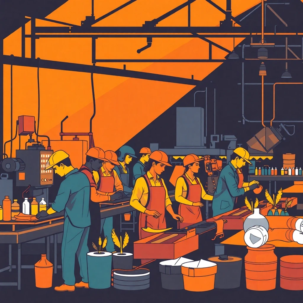 Collaborative manufacturing team