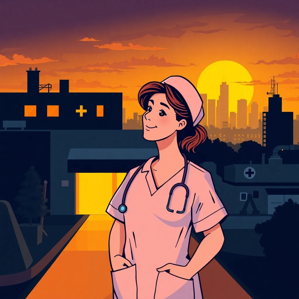 Nurse enjoying work-life balance