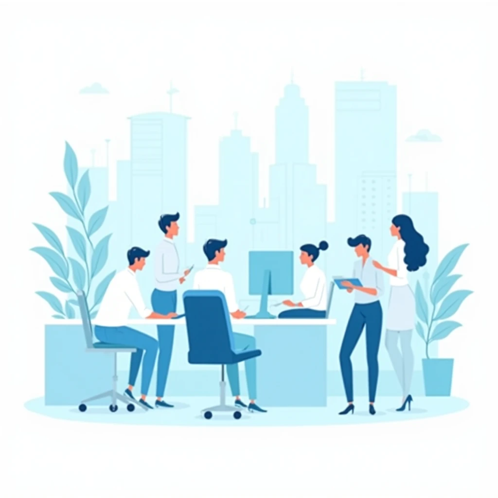 On-site office setting