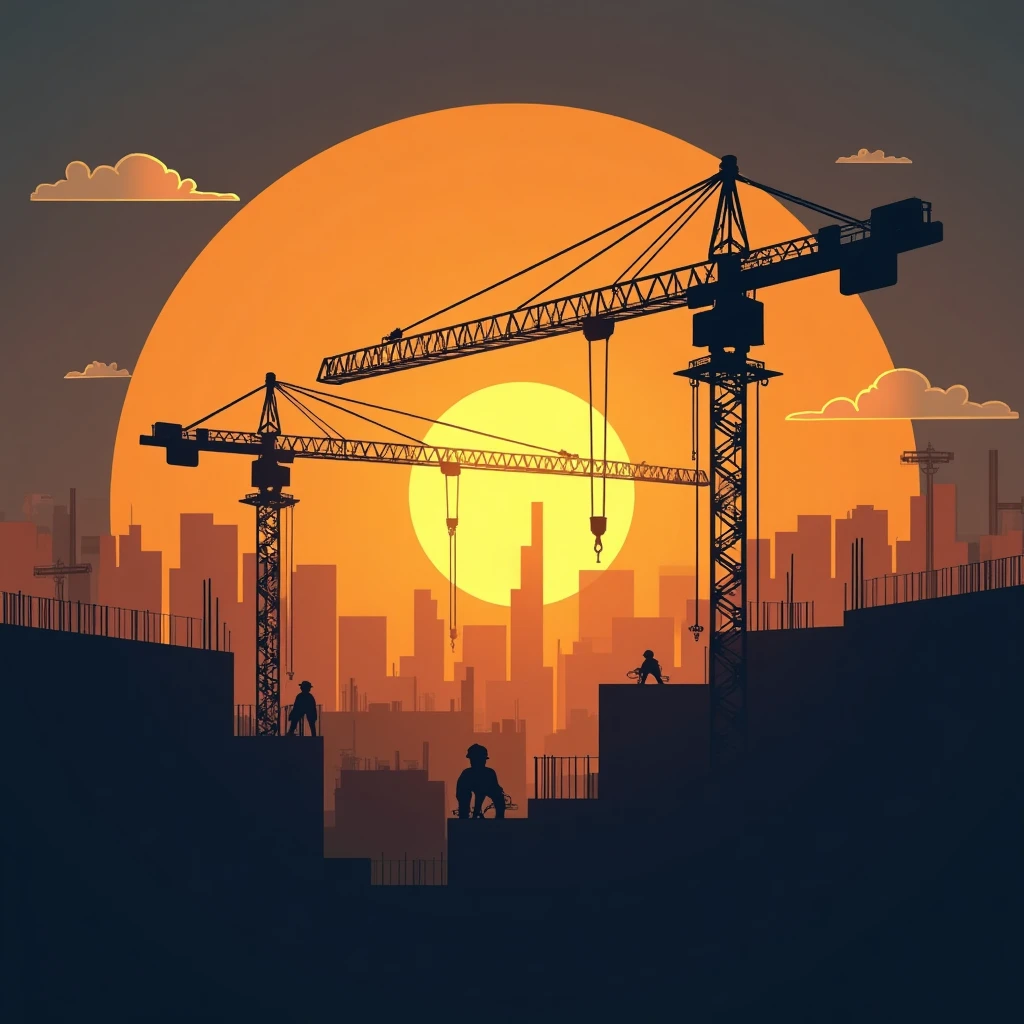 Active construction site