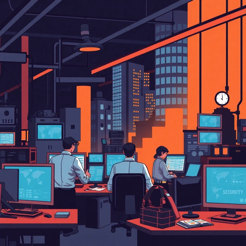 High-tech security office