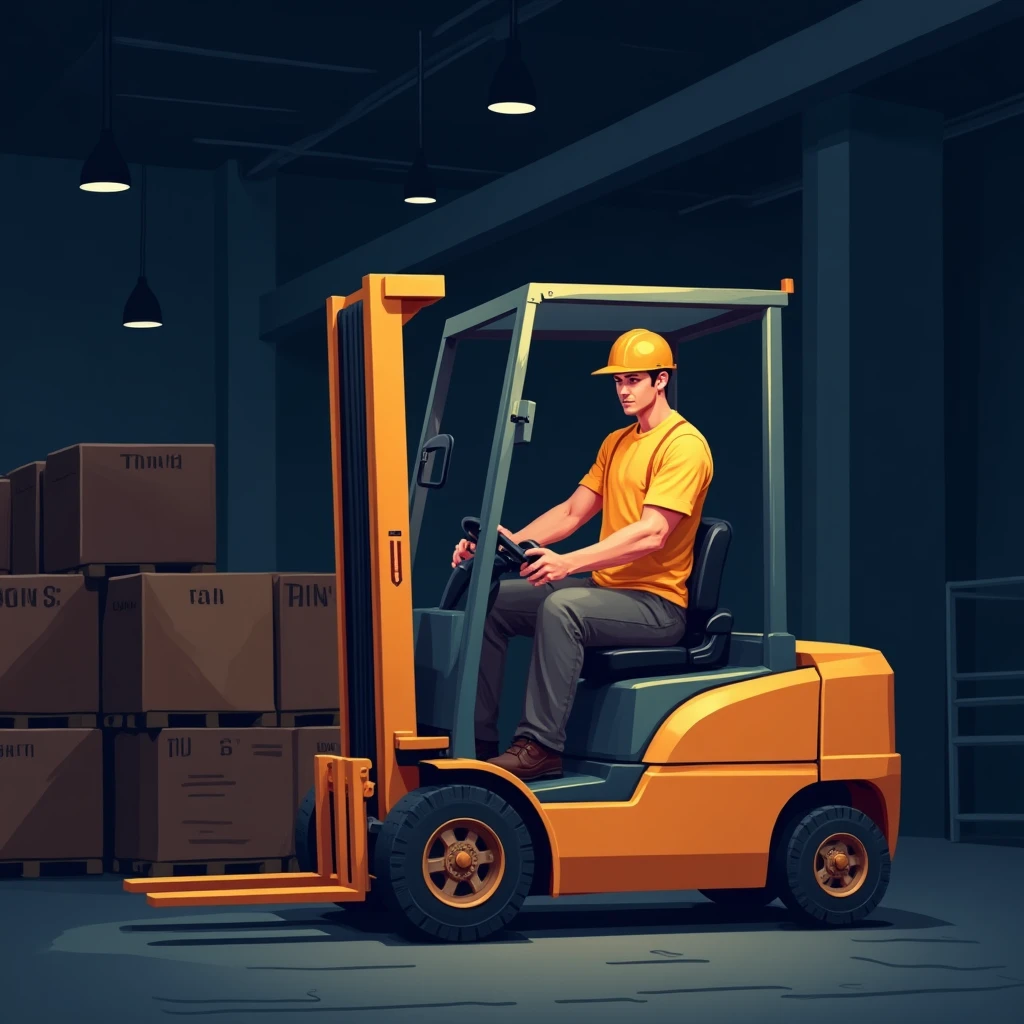 Night shift warehouse work