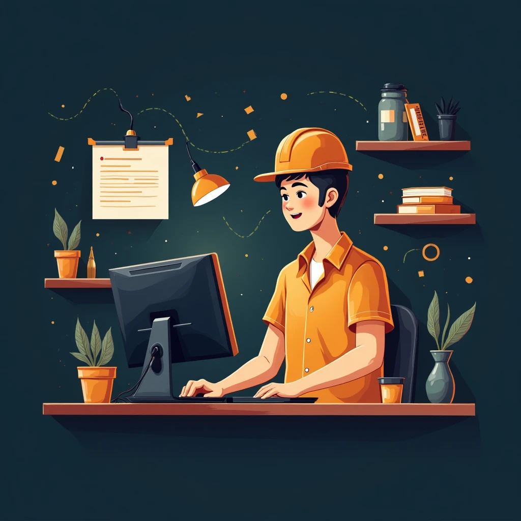 Trabajador remoto en seguridad desde casa