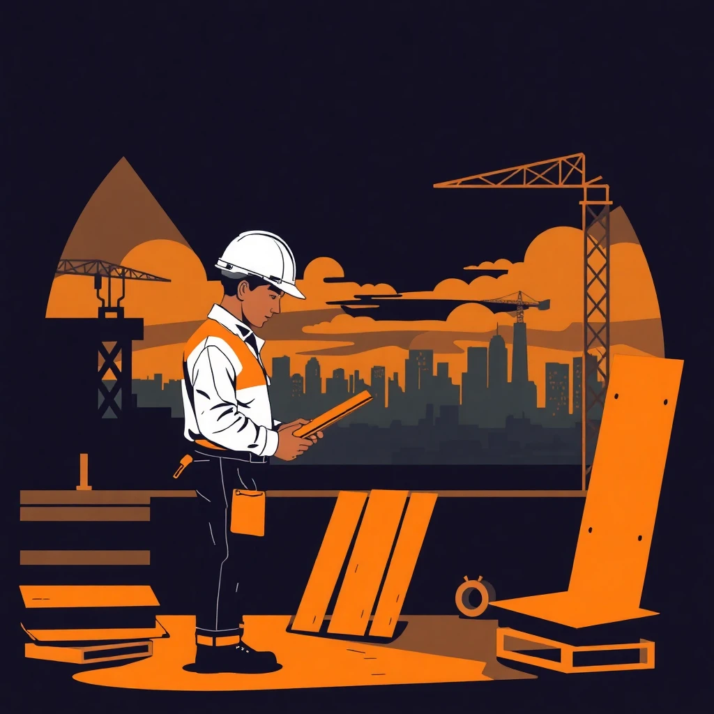 Trabajador en el sitio de construcción