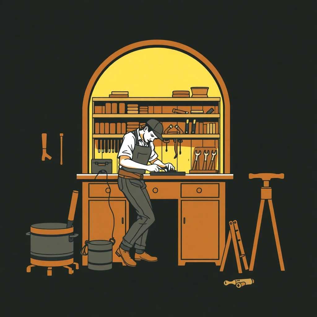 Trabajando en carpintería