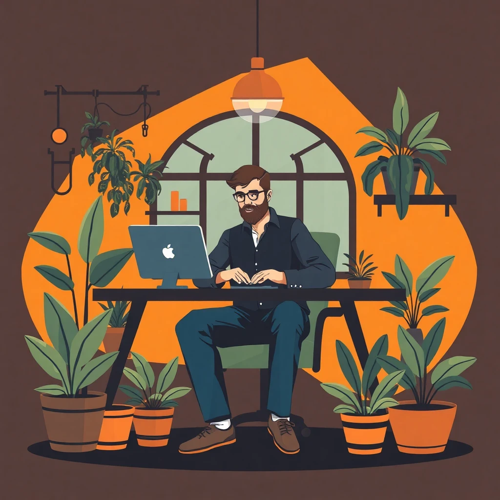 Trabajando remotamente desde casa