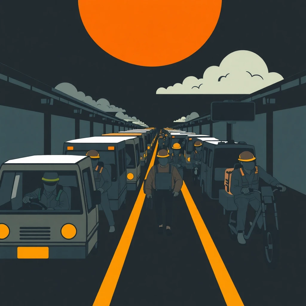 Trânsito congestionado