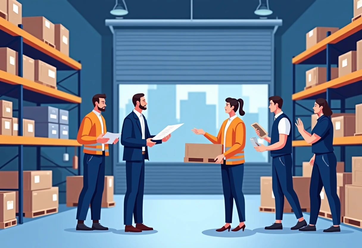 Warehouse management meeting