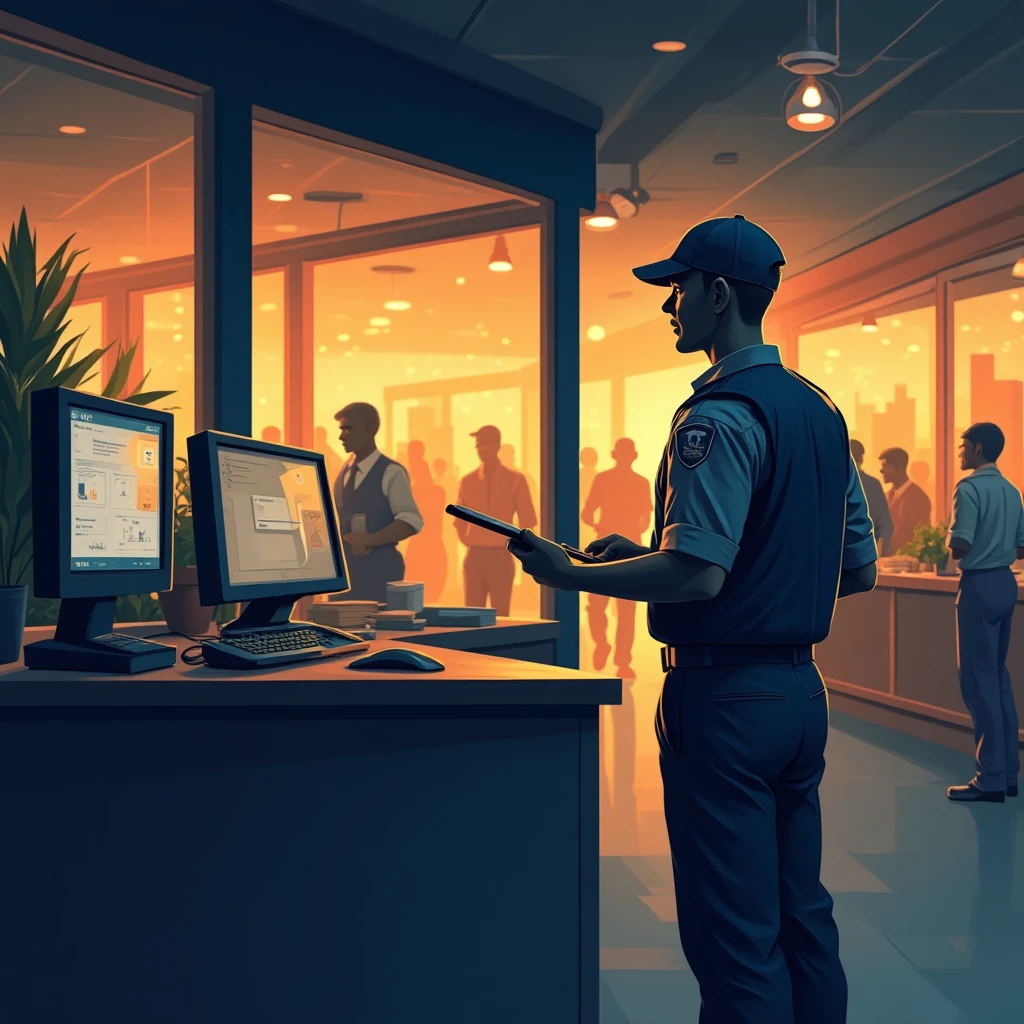 Security job in action