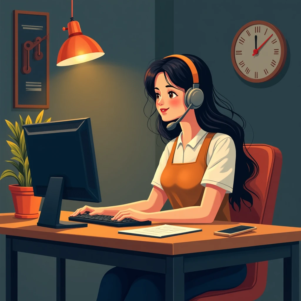 Customer service job interaction