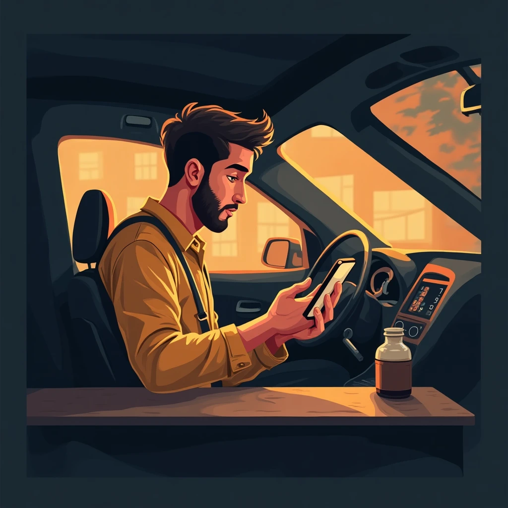 Interfaz de usuario de la aplicación Uber