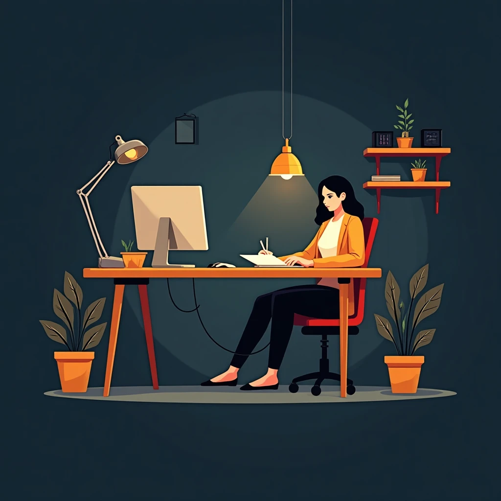 Budget-friendly office setting