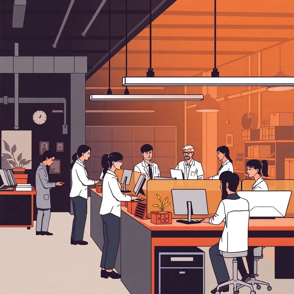 Customer service professionals in action