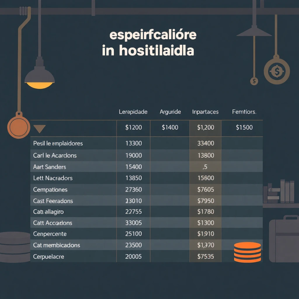 Comparación de salarios en hospitalidad