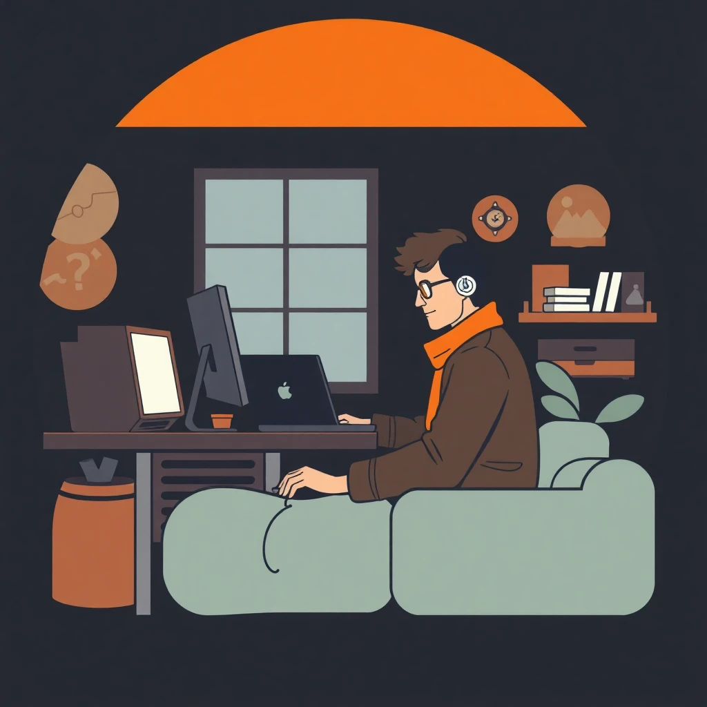 Docente trabajando de manera remota