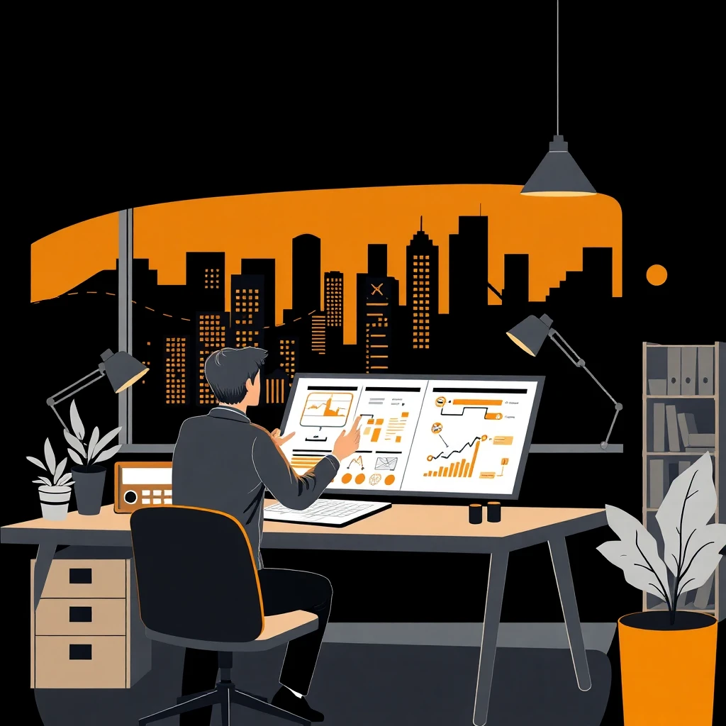 Project manager at work