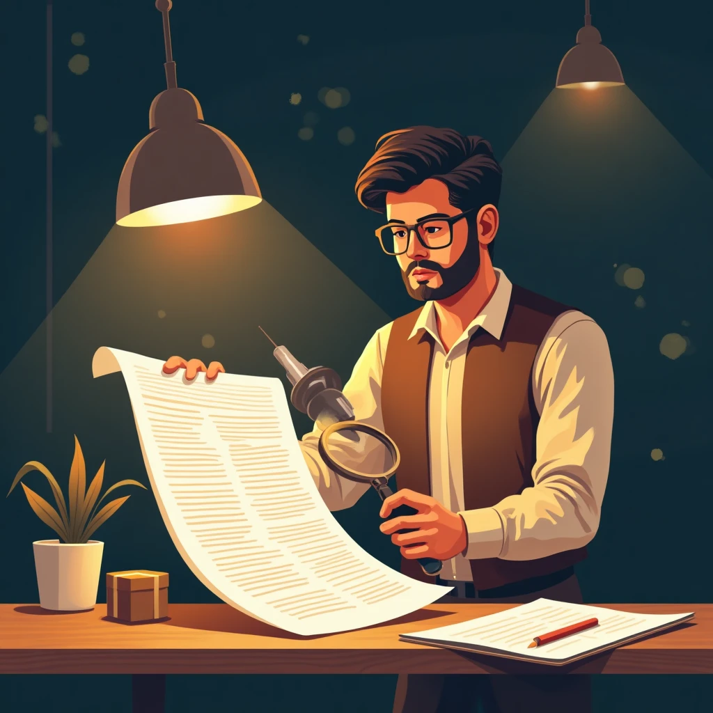 Examining job contract details