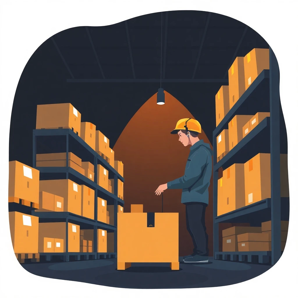 Logistics expert in action