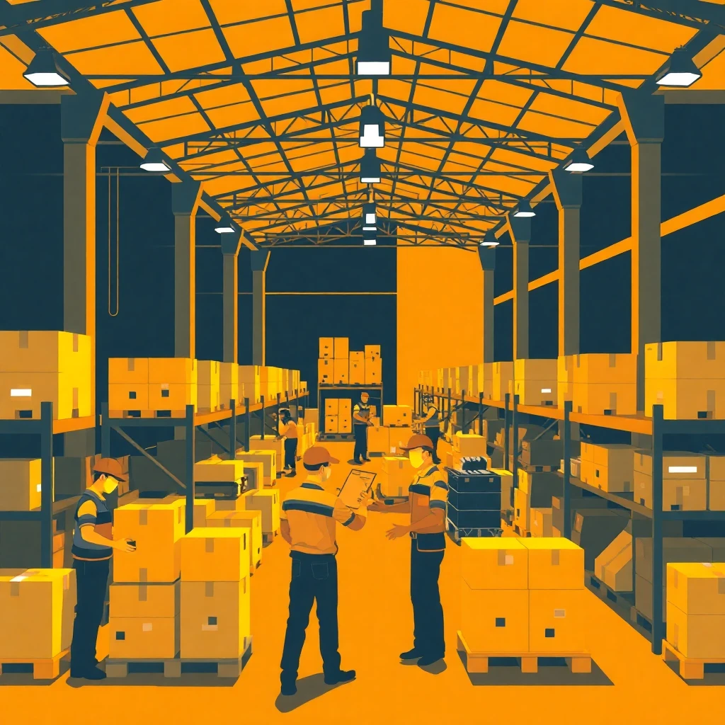Warehouse teamwork