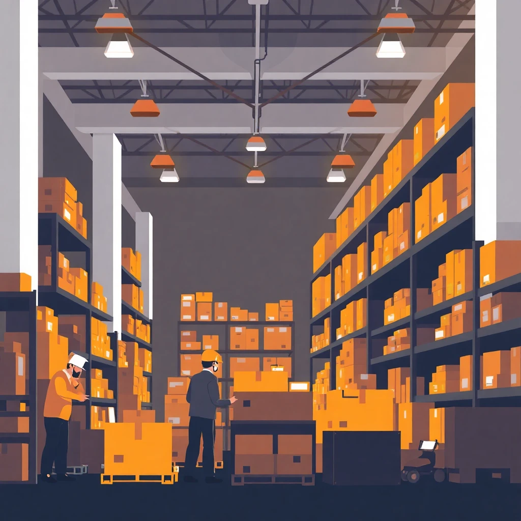 Warehouse scene