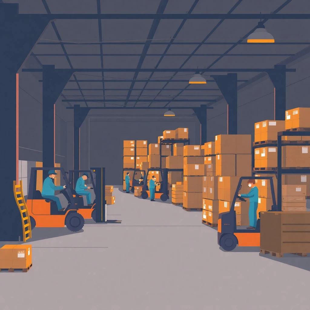 Warehouse activity in Enschede