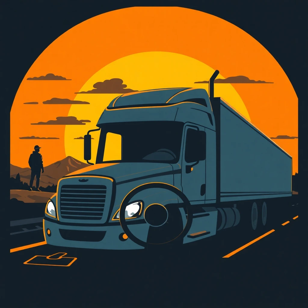 Longhaul driver ready for a journey