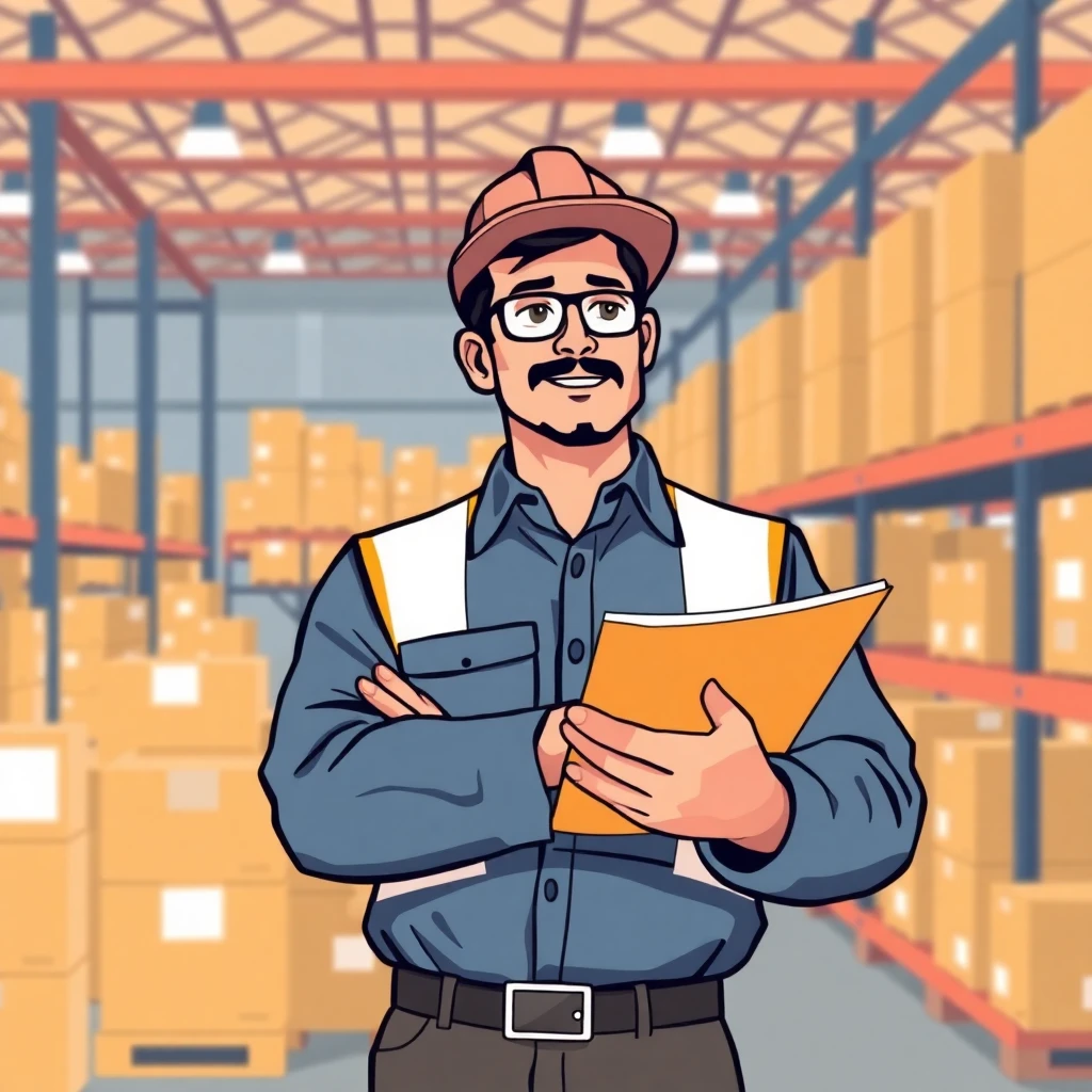 Warehouse supervisor with schedule
