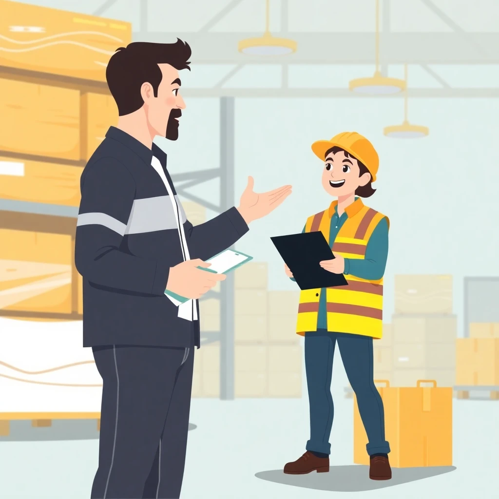 Training in a warehouse setting