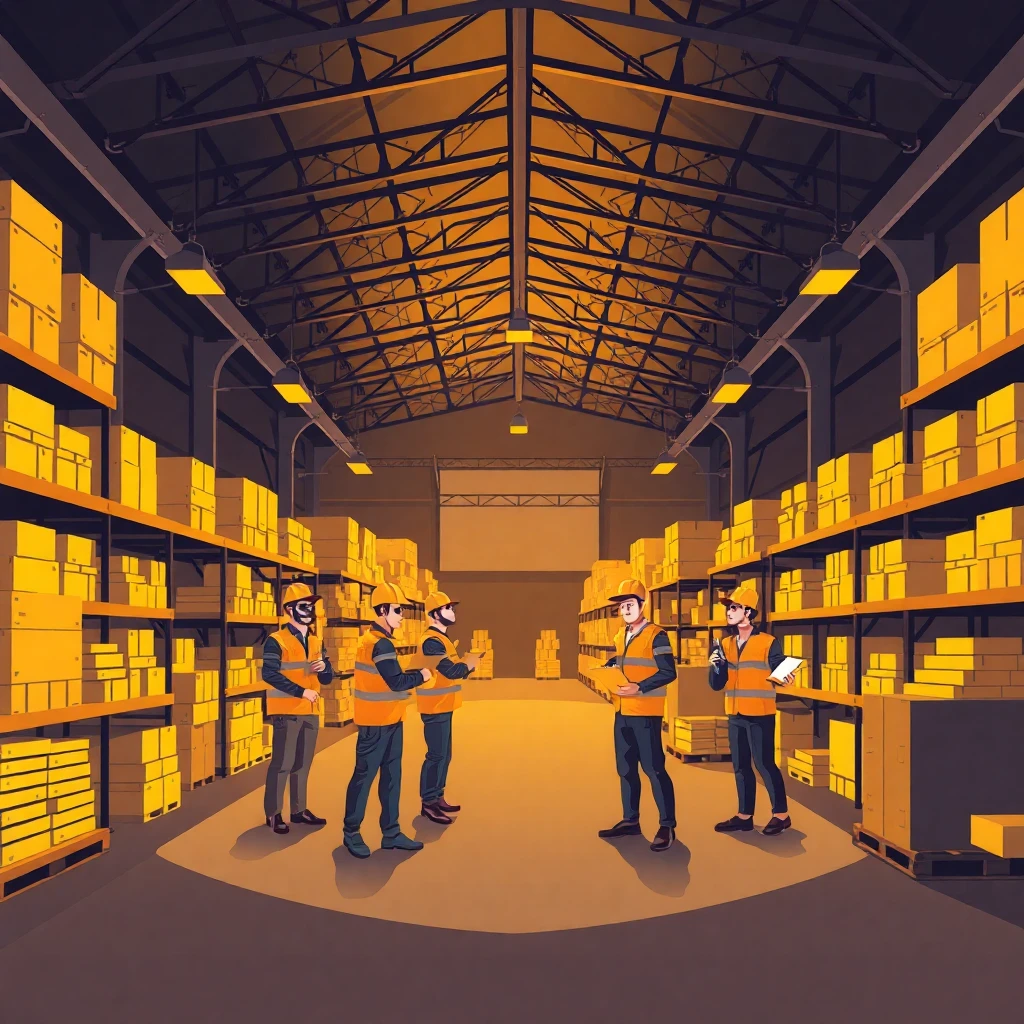 Team collaboration in a warehouse