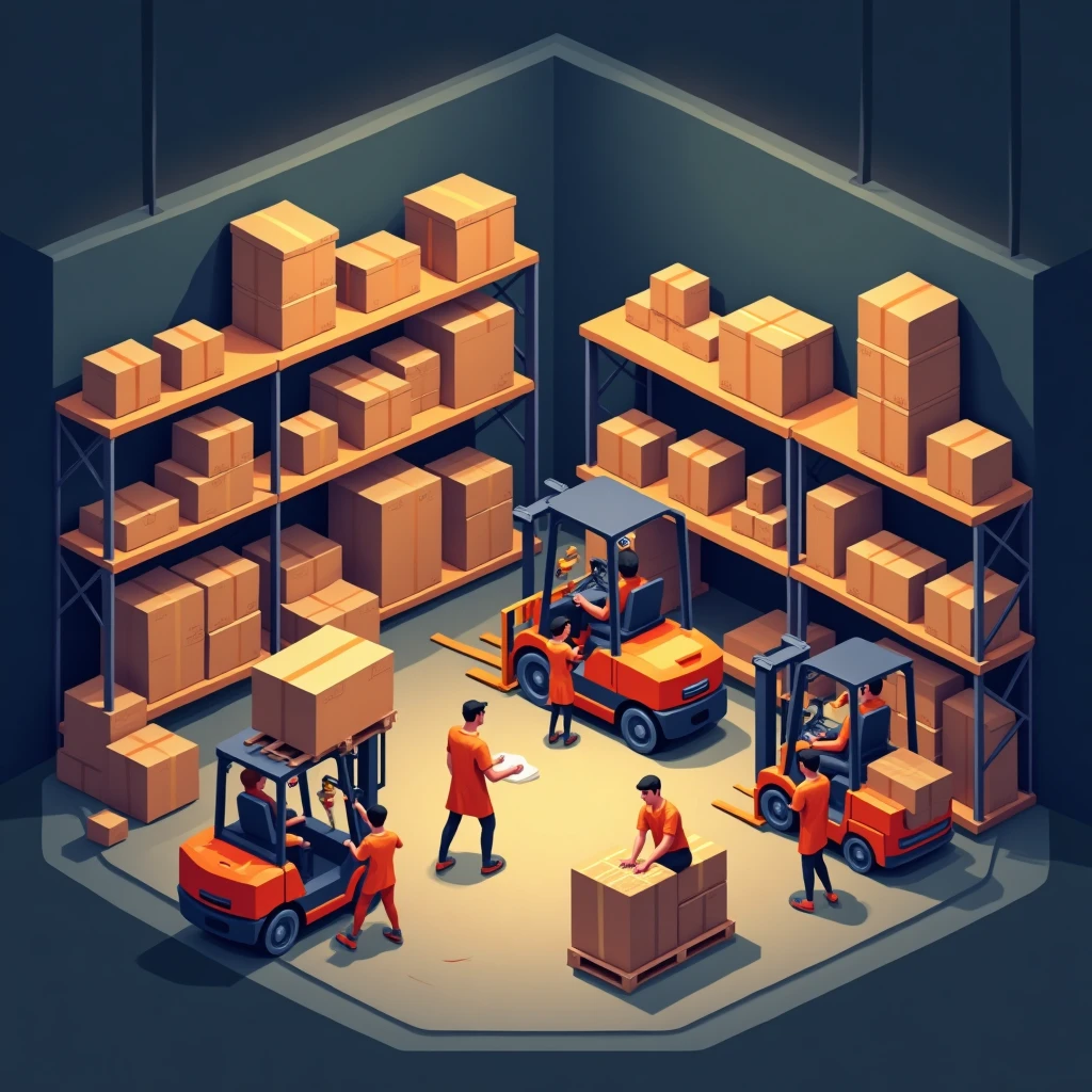 Busy Warehouse Environment