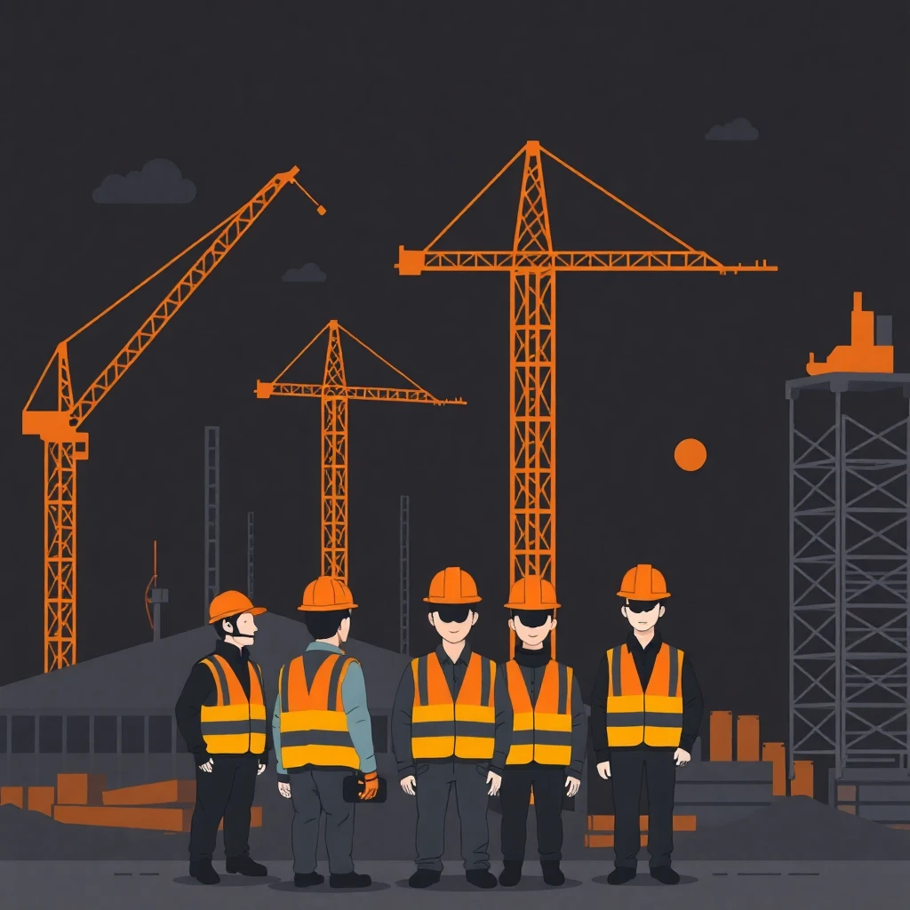 Construction job scene