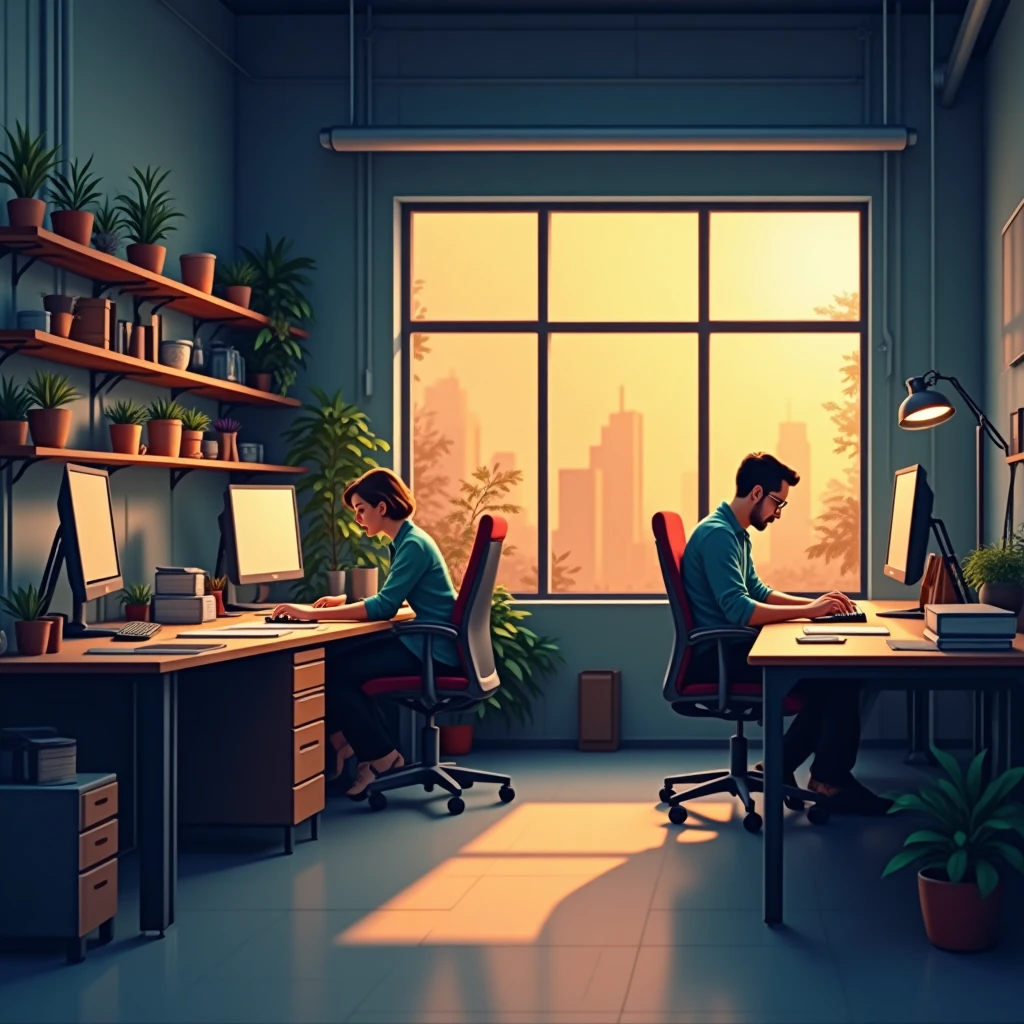 Traditionelles Büroambiente