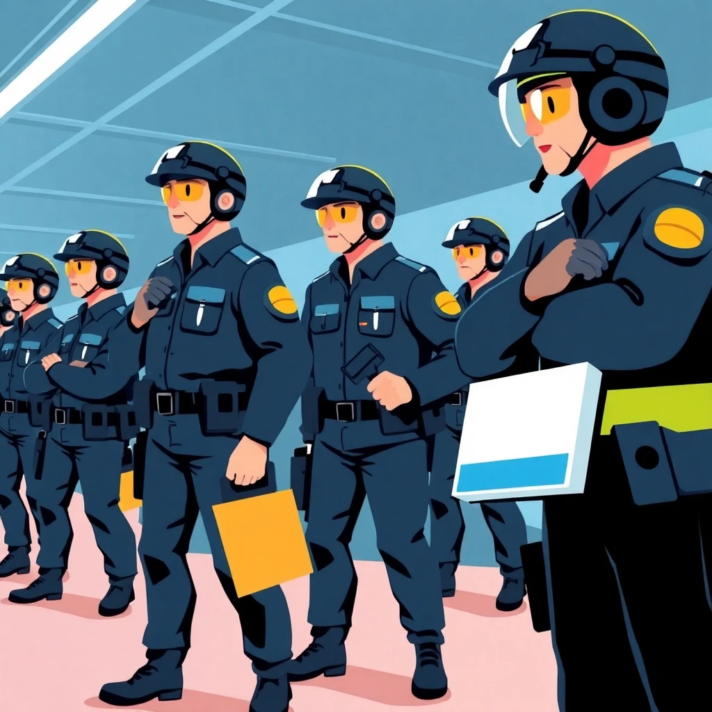 Sicherheitskräfte im Einsatz