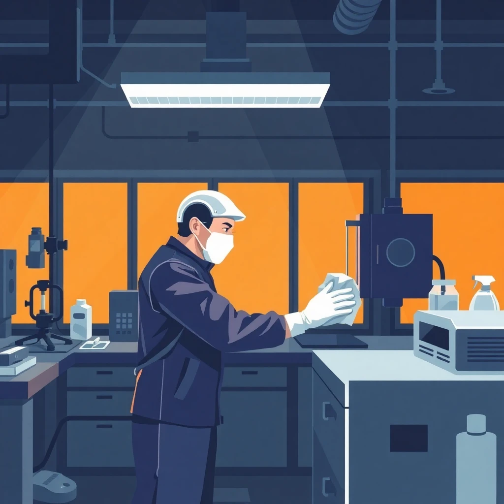 Specialized cleaning in a lab