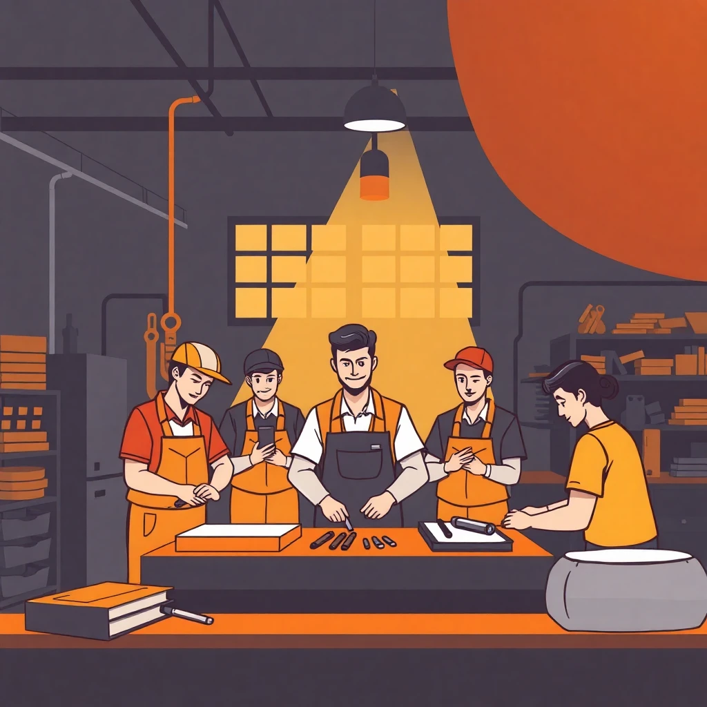 Entry-level workers learning