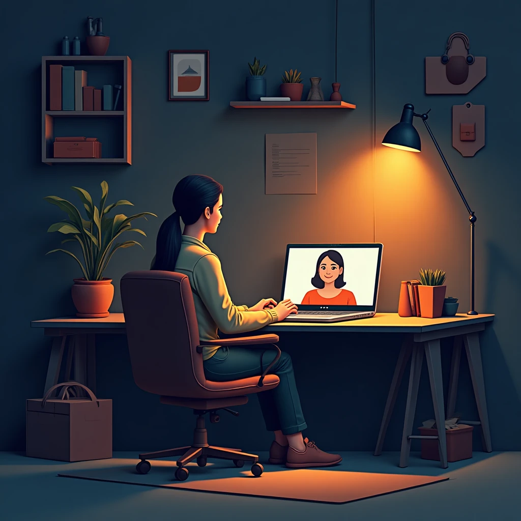 Remote work setup