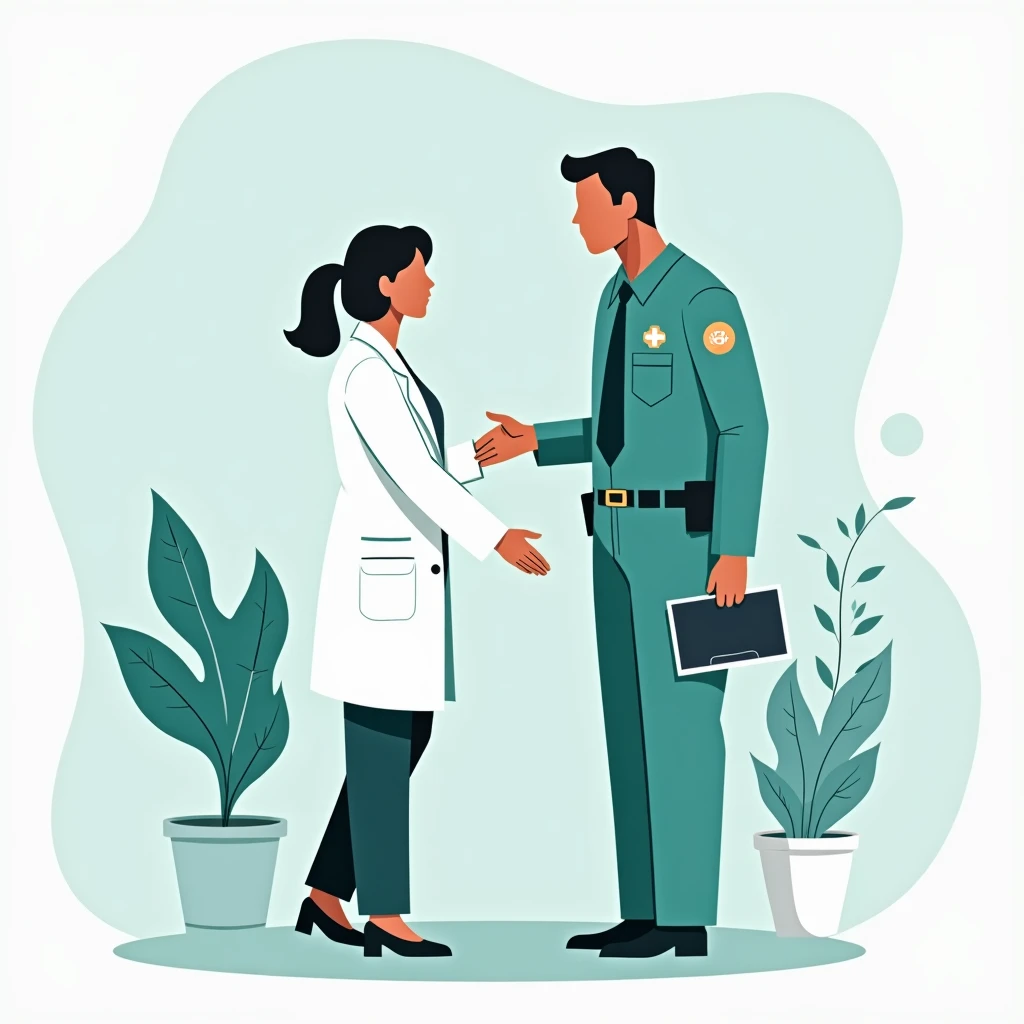 Hospital security interaction