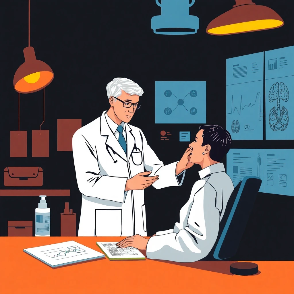 Specialized doctor in action