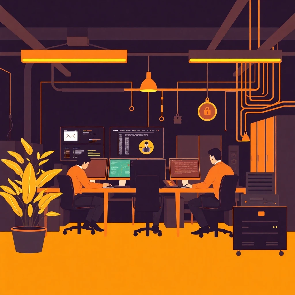 IT professionals collaborating