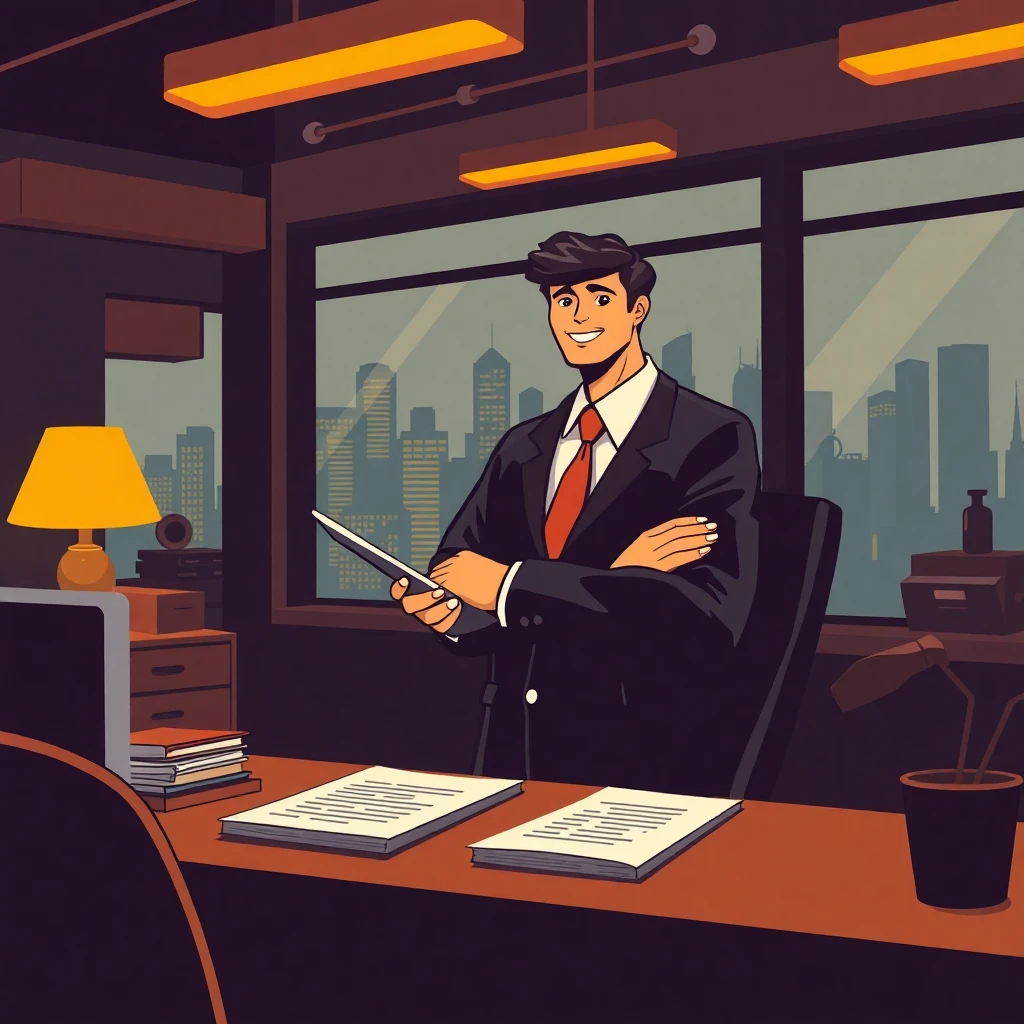 Professional in modern office